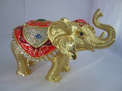【廠家直銷 大象金屬珠寶首飾盒 富貴吉祥 家庭擺件 高檔商務(wù)禮品】?jī)r(jià)格,廠家,圖片,金屬工藝品,義烏市韻格工藝品-