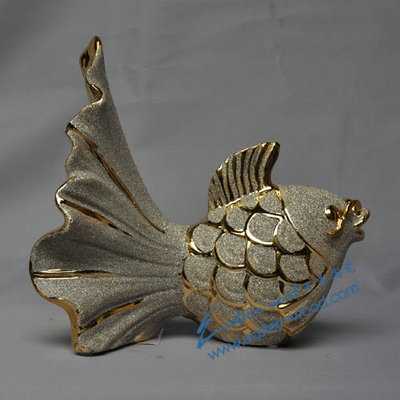 【陶瓷工藝品 送禮 廠家直銷 電鍍擺件 錦鯉】價格,廠家,圖片,陶瓷工藝品,汕頭市潮陽區金灶玉素陶瓷經營部-