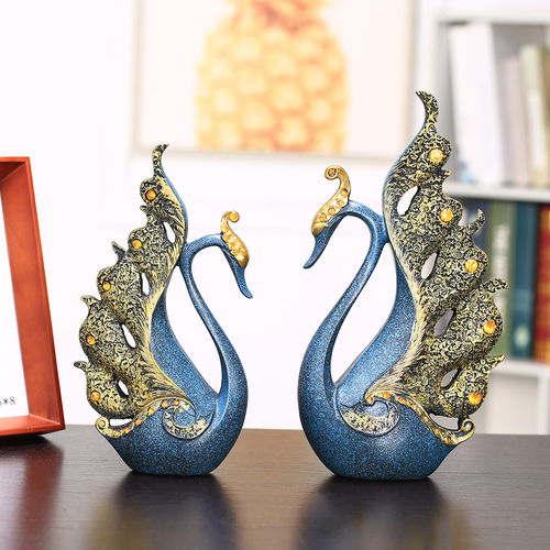 歐式鹿與天鵝 高端創(chuàng)意家居裝飾品，點亮生活的新婚佳禮
